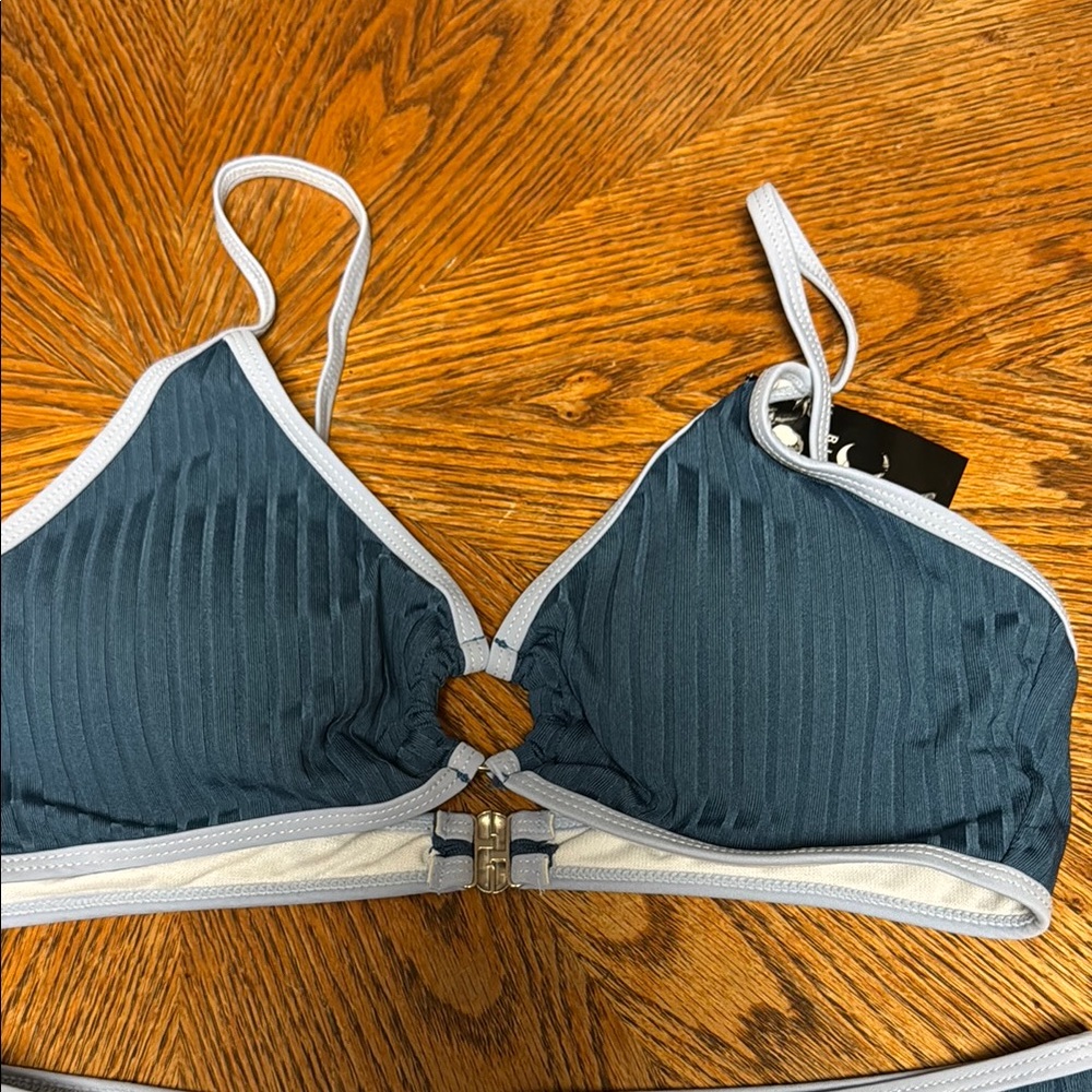 BIKINX M NWT RIBBED O RING BLUES CHEEKY SEXY 2-piece BIKINI SET